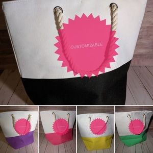 Customizable canvas bags